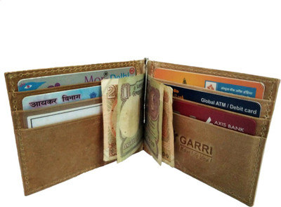 

Garri Men Tan Genuine Leather Money Clip(8 Card Slots)