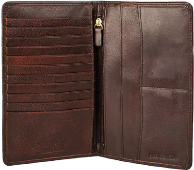 

Hidesign Men Brown Genuine Leather Document Holder(12 Card Slots)
