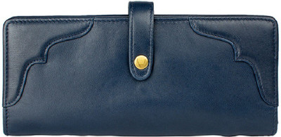 

Hidesign Women Blue Genuine Leather Wallet(6 Card Slots), Midnight blue