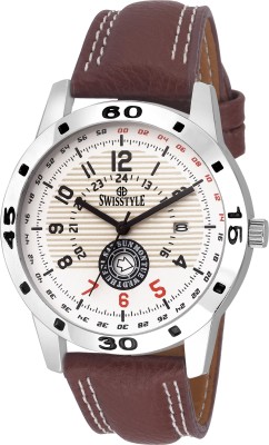 Swisstyle SS-GR117-WHT-BRW Watch  - For Men   Watches  (Swisstyle)
