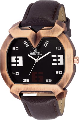 Swisstyle SS-GR823-BLK-BRW Watch  - For Men   Watches  (Swisstyle)
