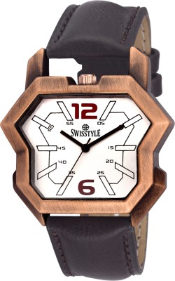 Swisstyle SS-GR824-WHT-BRW Watch  - For Men   Watches  (Swisstyle)