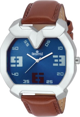 Swisstyle SS-GR823-BLU-BRW Watch  - For Men   Watches  (Swisstyle)