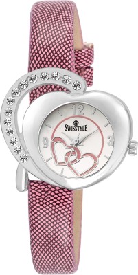 Swisstyle SS-LR330-WHTPNK-BLK Watch  - For Women   Watches  (Swisstyle)