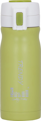 

Kaliber Trendy 350 Green 350 ml Water Bottle(Set of 1, Green, White)
