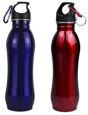 

Caryn opaque 750 ml Water Bottles(Set of 2, Multicolor)