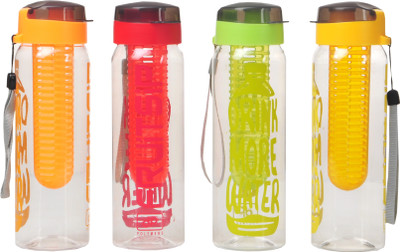

Imago Detox Sport Fruit Sip Infuser 700 ml Water Bottles(Set of 4, Multicolor)