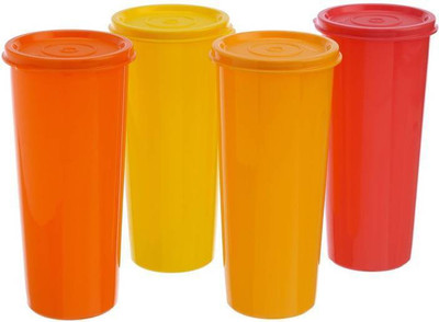 

Tupperware Tumbler 450 ml Water Bottles(Set of 4, Multicolors)