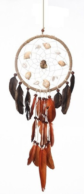 

Rooh Wellness Wool Windchime(16 inch, Brown, White)