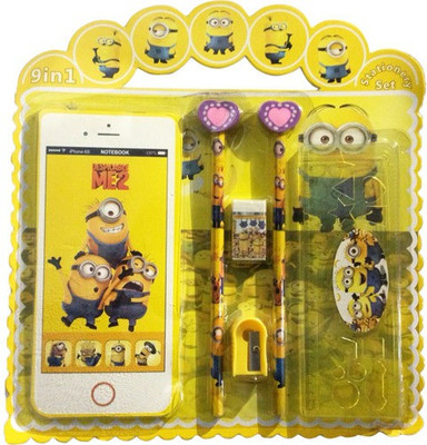 

Funcart Minions Iphone shape notebook Stationery Set (pack of 6)