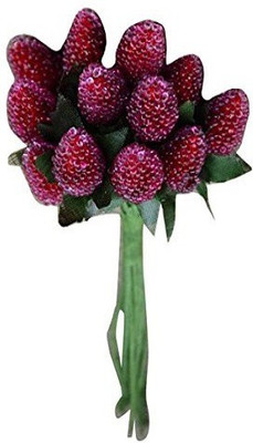 

Futaba Red Wild Flower Artificial Flower(2 inch, Pack of 1)
