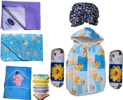 

Xchildhood Newborn Baby Care Combo set .(Multicolor)