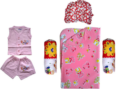 

Xchildhood Newborn baby Care Combo Set .(Multicolor)