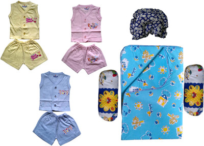 

Xchildhood Newborn Baby Care Combo .(Multicolor)