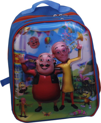 

Kidzbash School bag motu patlu in 3D 4 L Backpack(Multicolor), Blue