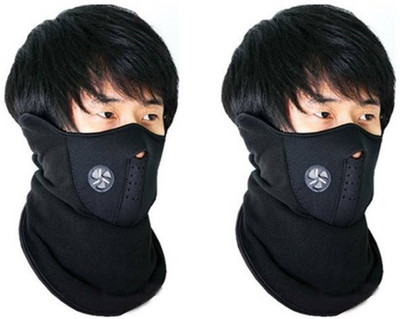 

CleanIt Black Bike Face Mask for Men & Women(Size: Free, Balaclava)