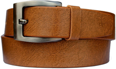 

DFashion Men Tan Artificial Leather Belt, Tan-01