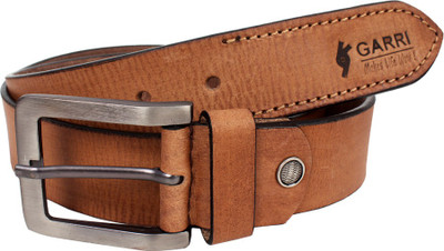 

Garri Men Casual Tan Genuine Leather Belt