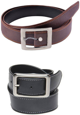 

Fast Foh Men & Women Casual Brown, Black Synthetic Belt