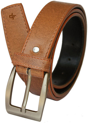 

DFashion Men Tan Artificial Leather Belt, Tan-01