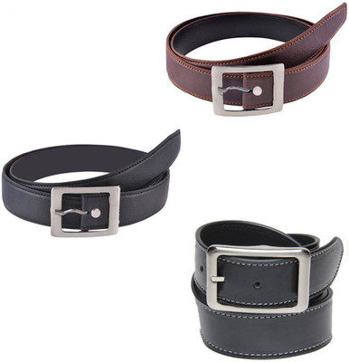 

Fast Foh Men & Women Casual Brown, Black Synthetic Belt