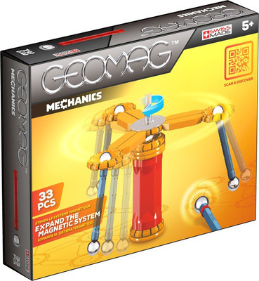 

Geomag Mechanics 33 Pcs(Red, Yellow, Blue, Silver, White)