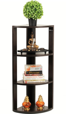 BLUEWUD Alba Engineered Wood Open Book Shelf(Finish Color - Wenge, Pre-assembled)