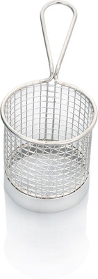 

Urban Snackers Spaghetti Basket Fryer Basket Strainer Serving Food Stainless Steel Bowl(Steel, Pack of 1)
