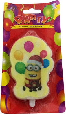 

Funcart Minions Ballon Candle Candle(Multicolor, Pack of 1)