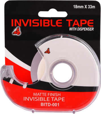 

Atlas Invisible Matte Finish Tape with Dispenser (Manual)(Set of 1, White)