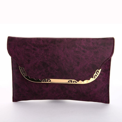 Utsavi Party Purple Clutch