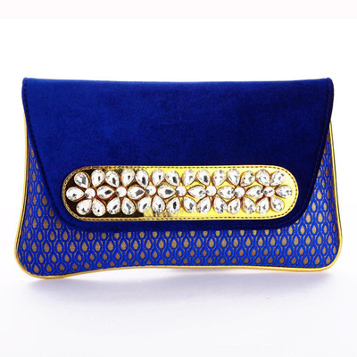 

Utsavi Party Blue Clutch