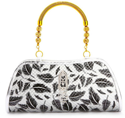 

Utsavi Party Silver, Black Clutch, Black;silver