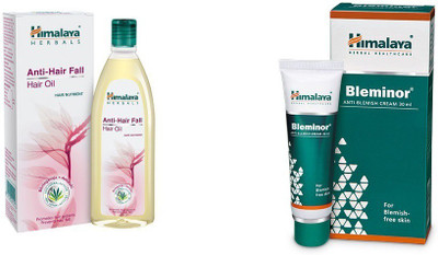 

Himalaya hair fall oil (100ml) and bleminor cream(30 ml)(Set of 2)