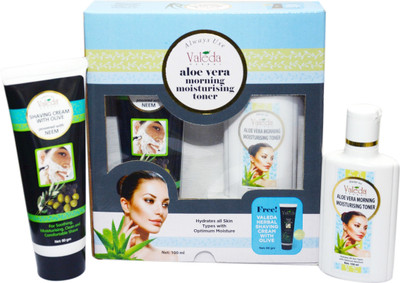

Valeda Herbal Aloe Morning Moisturizing Toner with Free Shaving Cream(Set of 2)