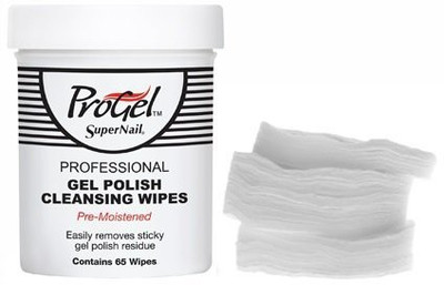 

Super Nail ProGel - Pre-Moistened Gel Polish Cleansing Wipes - 65ct(Pack of 65)