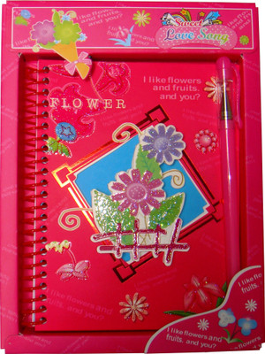 

BJ A5 Diary(Beautiful flower, Multicolor, Pack of 2)