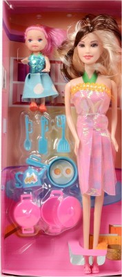 

Deep Fashion Doll With Baby Tiny Kitchen Set(Multicolor)