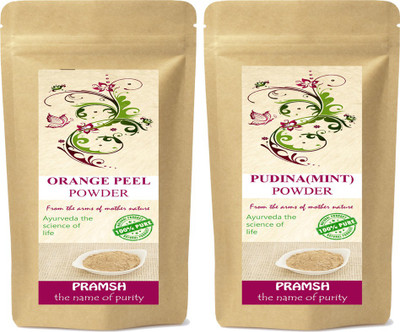 

Pramsh Premium Quality Orange Peel & Pudina Powder Combo100gm Each(200 g)