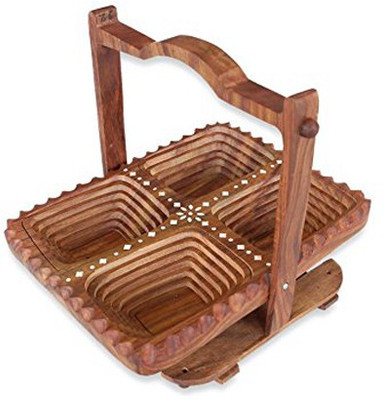 

craftspoint Wood Fruit & Vegetable Basket(Brown)