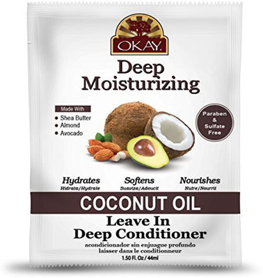 

Okay Coconut Oil Deep Moisturizing Leave in Conditioner Hair Oil(44 ml)