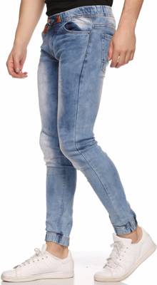 Lafantar Slim Men's Light Blue, White Jeans