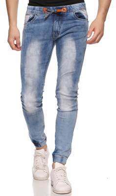 Lafantar Slim Men's Light Blue, White Jeans