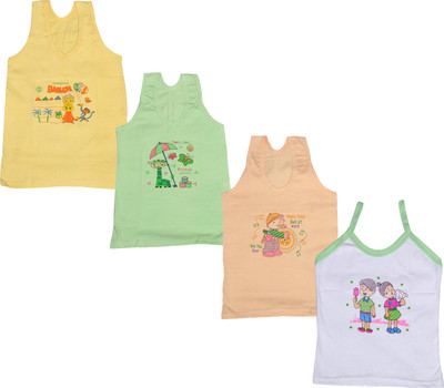

IndiWeaves Camisole Bodysuit Slip For Girls(White, Pack of 4, Beige;green;white;yellow