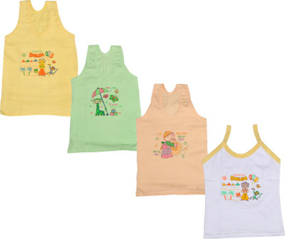 

IndiWeaves Camisole Bodysuit Slip For Girls(White, Pack of 4, Beige;green;white;yellow