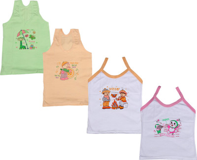 

IndiWeaves Camisole Bodysuit Slip For Girls(White, Pack of 4, Beige;green;white