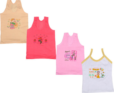 

IndiWeaves Camisole Bodysuit Slip For Girls(White, Pack of 4, Beige;pink;red;white