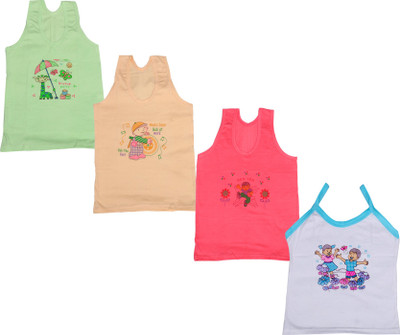 

IndiWeaves Camisole Bodysuit Slip For Girls(White, Pack of 4, Beige;green;red;white