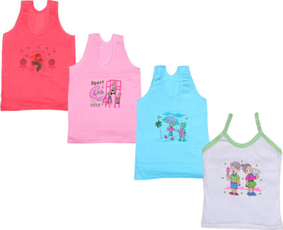 

IndiWeaves Camisole Bodysuit Slip For Girls(White, Pack of 4, Blue;pink;red;white
