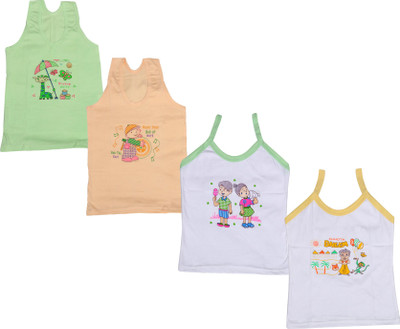 

IndiWeaves Camisole Bodysuit Slip For Girls(White, Pack of 4, Beige;green;white